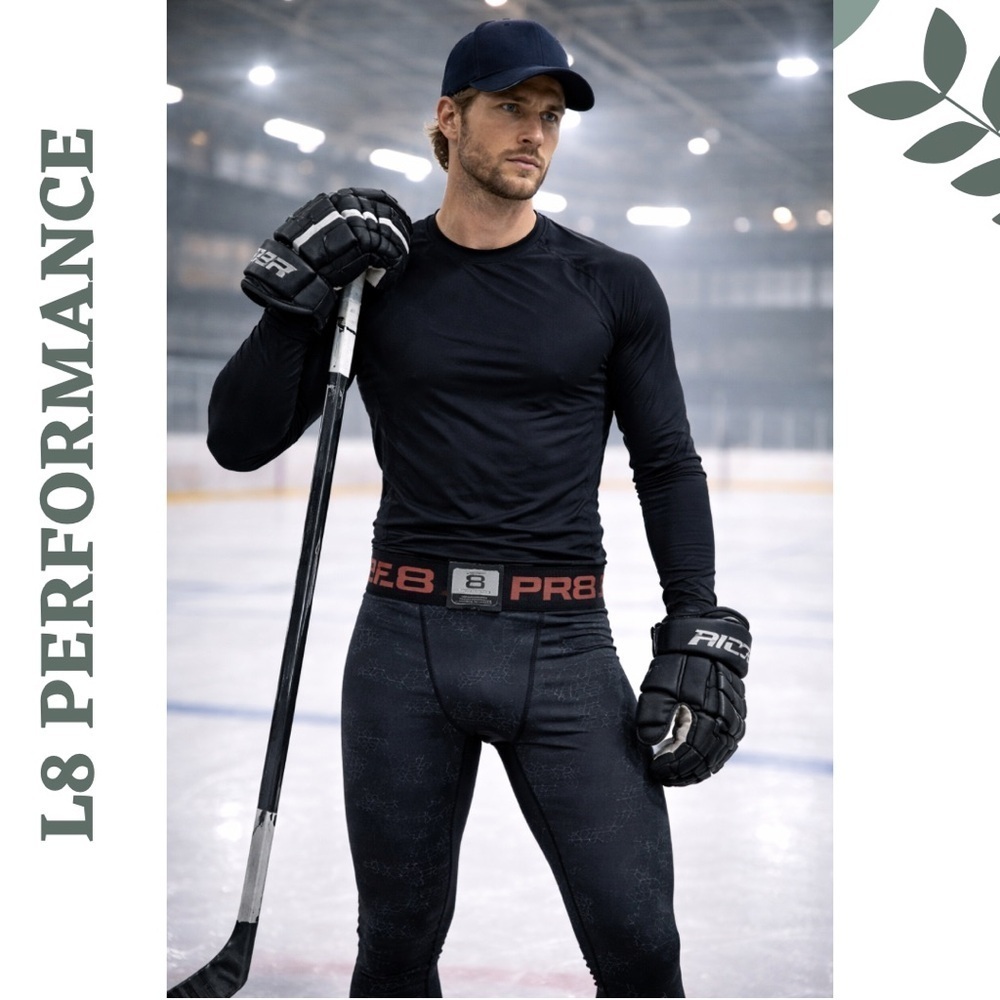 L8 Performance Quick-Dry Compression Leggings Small